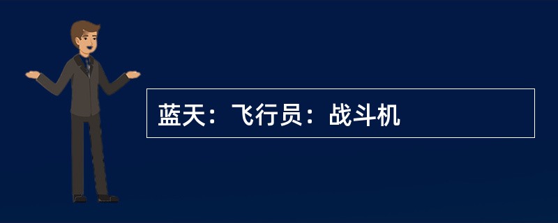 蓝天：飞行员：战斗机