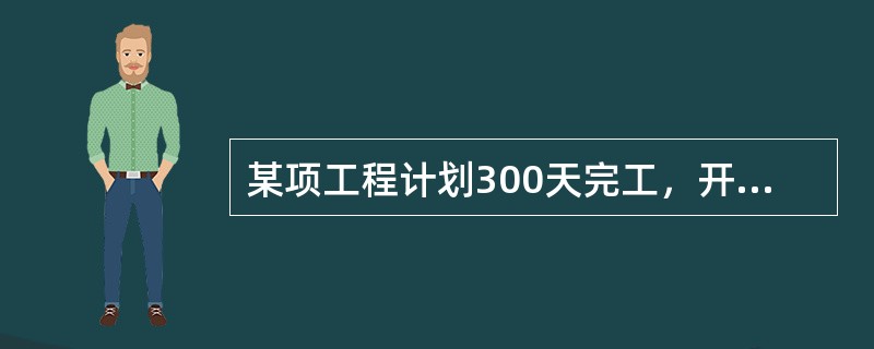 某项工程计划300天完工，开工100天后，由于施工人员减少，工作效率下降了20%，问完成该项工程比原计划推迟了多少天？（　　）