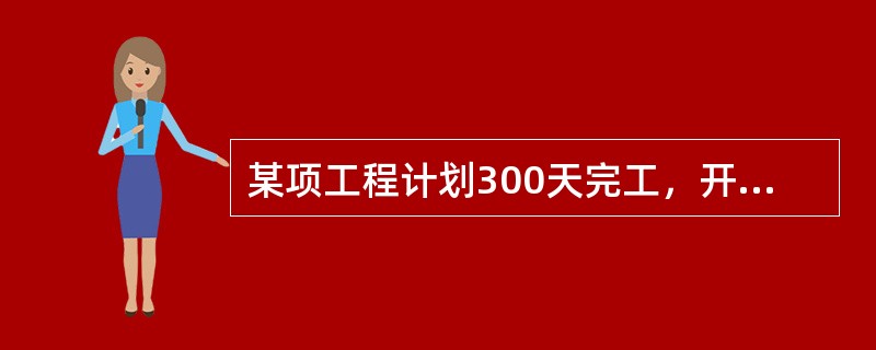 某项工程计划300天完工，开工100天后，由于施工人员减少，工作效率下降了20%，问完成该项工程比原计划推迟了多少天？（　　）