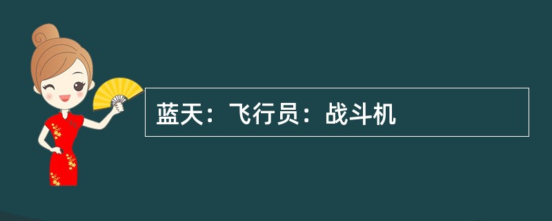 蓝天：飞行员：战斗机