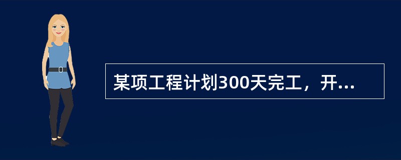 某项工程计划300天完工，开工100天后，由于施工人员减少，工作效率下降了20%，问完成该项工程比原计划推迟了多少天？（　　）