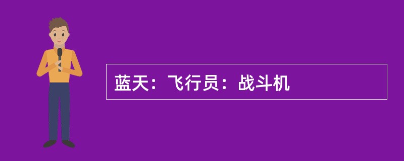 蓝天：飞行员：战斗机