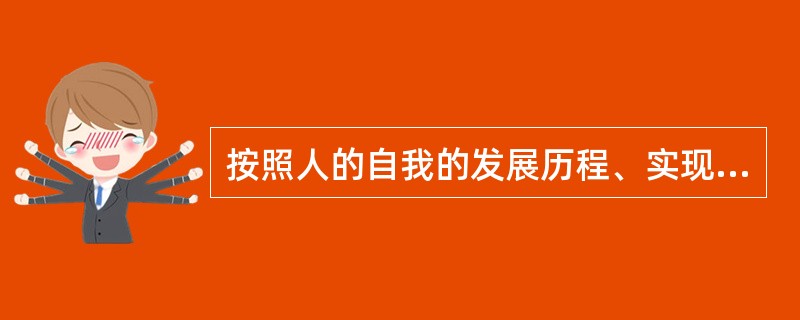 按照人的自我的发展历程、实现人生价值和精神自由的高低程度，人生境界可分为四个层次，即欲求境界、求知境界、道德境界和审美境界。<br />　　最低的境界为“欲求境界”。人生之初，在这种境界中