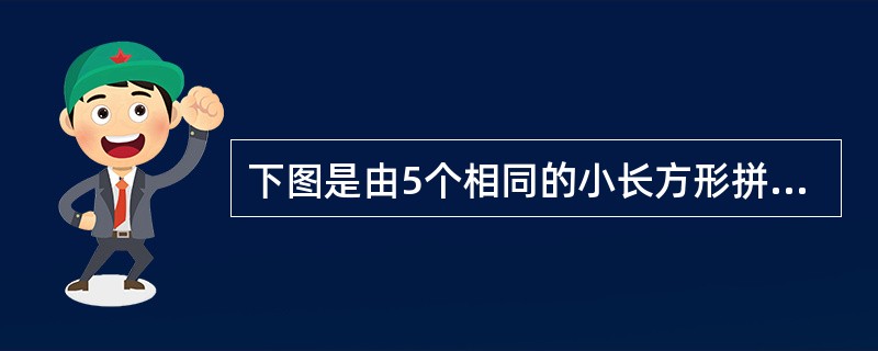 下图是由5个相同的小长方形拼成的大长方形，大长方形的周长是88厘米，问大长方形的面积是多少平方厘米？（　　）  