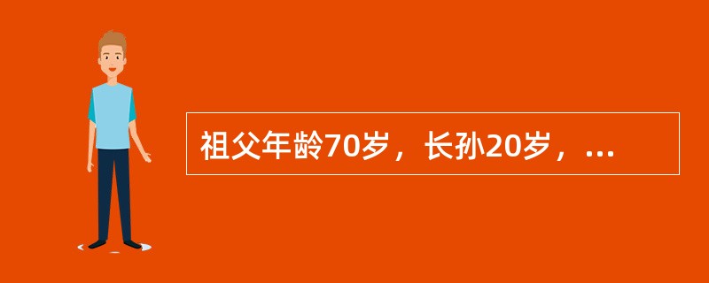 祖父年龄70岁，长孙20岁，次孙13岁，幼孙7岁，问多少年后，三个孙子的年龄之和与祖父的年龄相等？（　　）