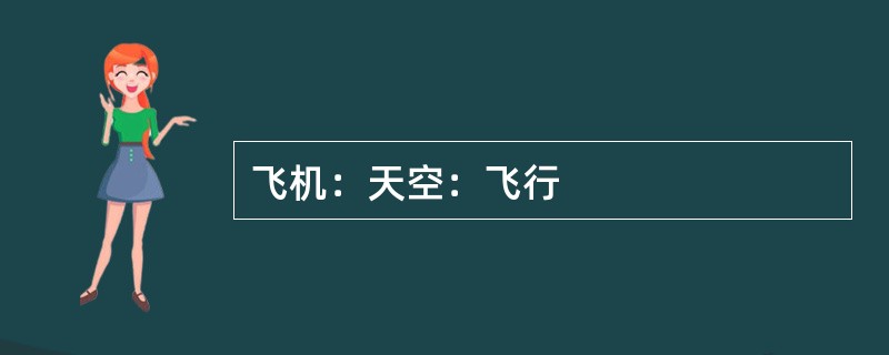 飞机：天空：飞行