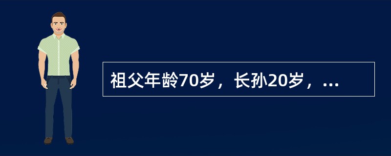 祖父年龄70岁，长孙20岁，次孙13岁，幼孙7岁，问多少年后，三个孙子的年龄之和与祖父的年龄相等？（　　）