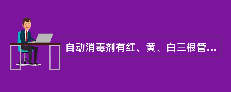 自动消毒剂有红、黄、白三根管子，红色管子以每秒5克的流量流出浓度为20%的酒精溶液，黄色管子以每秒4克的流量流出浓度为25%的酒精溶液，白色管子以每秒6克的流量流出水。白管打开后开始8秒不流，接着流4