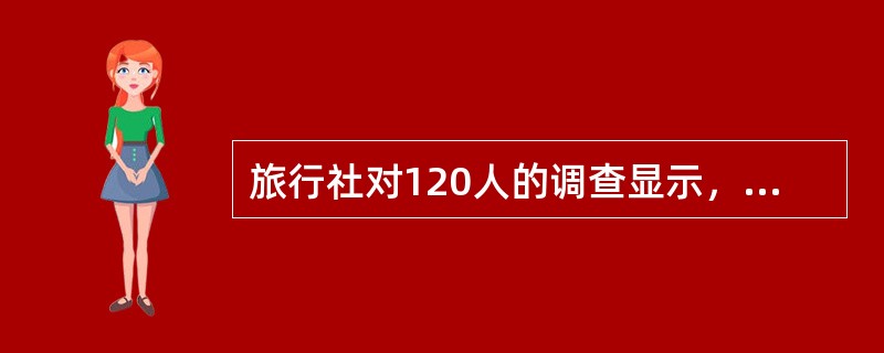 旅行社对120人的调查显示，喜欢爬山的与不喜欢爬山的人数比为5:3；喜欢游泳的与不喜欢游泳的人数比为7:5；两种活动都喜欢的有43人。对这两种活动都不喜欢的人数是（　　）。