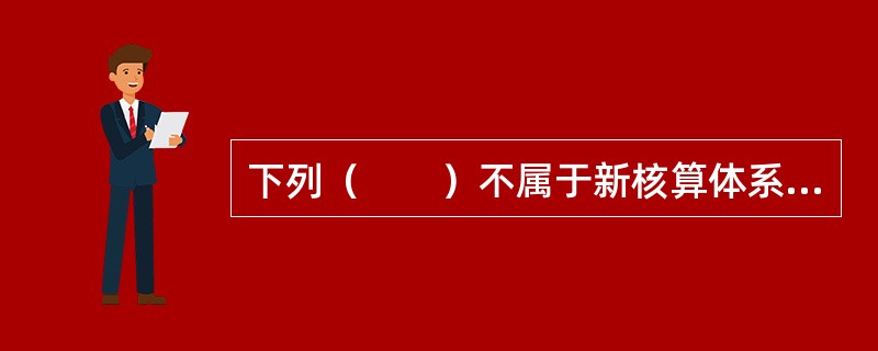 下列（　　）不属于新核算体系的五套基本核算表。