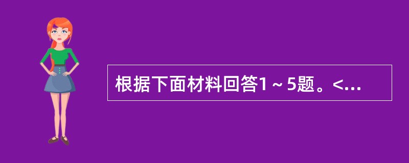 根据下面材料回答1～5题。<br /><img src="https://img.zhaotiba.com/fujian/20220831/rvgbnpd1eng.png&