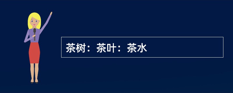 茶树：茶叶：茶水