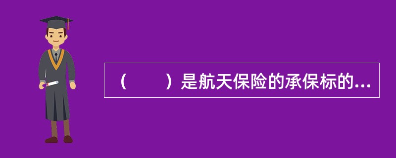 （　　）是航天保险的承保标的。[2010年8月真题]