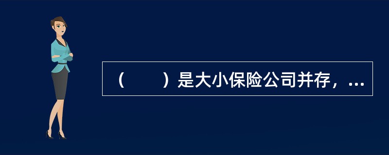 （　　）是大小保险公司并存，少数大保险公司在市场上取得垄断地位的保险市场模式。