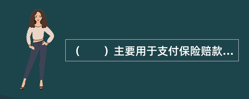 （　　）主要用于支付保险赔款或给付保险金。
