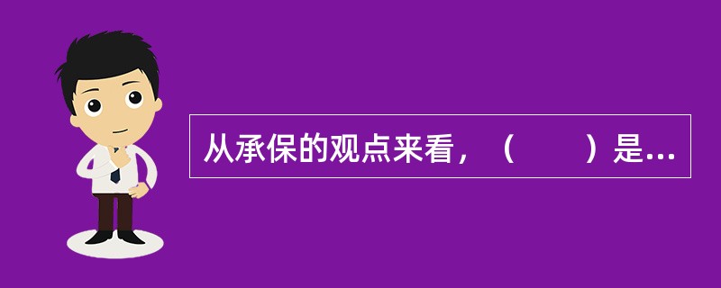 从承保的观点来看，（　　）是保险人控制道德风险发生的有效方法。