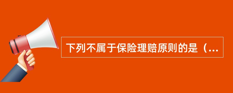 下列不属于保险理赔原则的是（　　）。