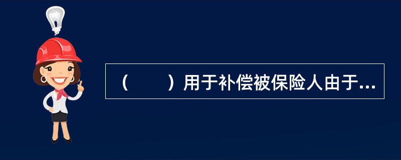 （　　）用于补偿被保险人由于发生保险事故所致保险财产及其保险利益的损失。