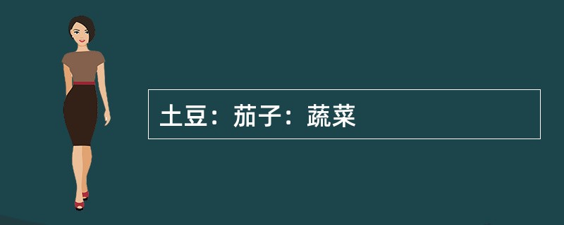 土豆：茄子：蔬菜