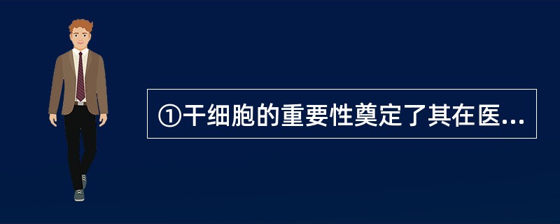 ①干细胞的重要性奠定了其在医药卫生、科技产业、国防等领域内的重要地位<br />②美国总统奥巴马上任之初就宣布取消前任总统对于细胞研究的限制<br />③干细胞因其在生命科学、