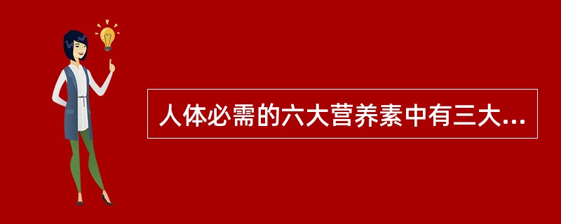 人体必需的六大营养素中有三大生热营养素，在体内经过氧化可能产生能量。下列不属于生热营养素的是（　　）。