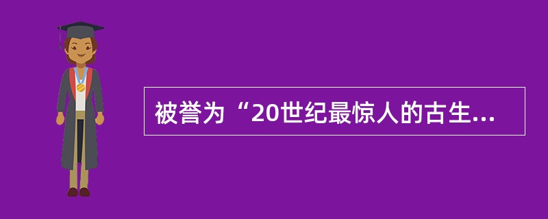 被誉为“20世纪最惊人的古生物发现之一”，成功申报世界自然遗产并填补了中国化石类自然遗产空白的遗址是（　　）。