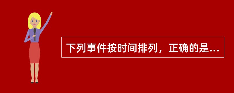 下列事件按时间排列，正确的是（　　）。<br />①中日签署《联合声明》<br />②中国重返联合国<br />③中国加入世界贸易组织<br />④中国
