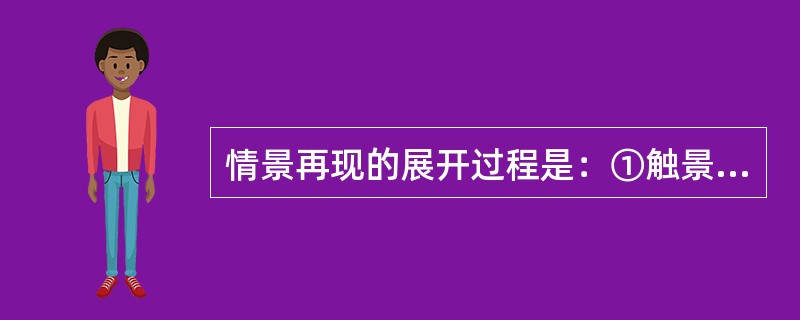 情景再现的展开过程是：①触景生情②理清头绪③设身处地④现身说法？( )