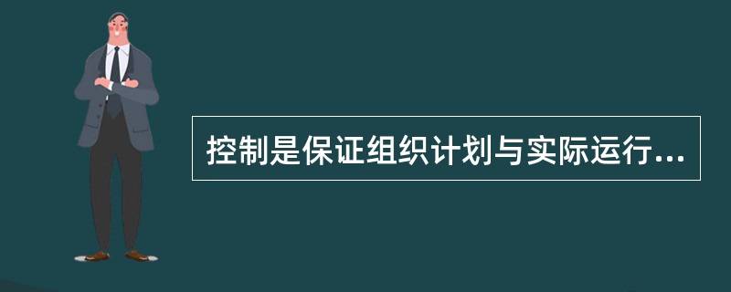 控制是保证组织计划与实际运行状况动态适应的一项基本管理职能，它的必要性表现为( )。