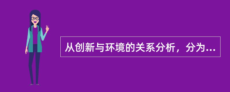 从创新与环境的关系分析，分为( )创新。