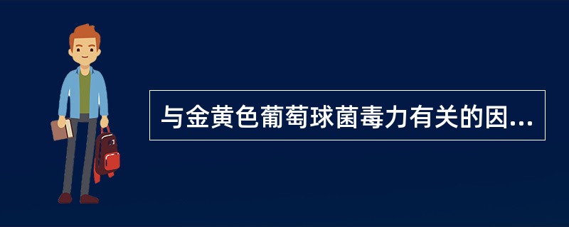 与金黄色葡萄球菌毒力有关的因素()。