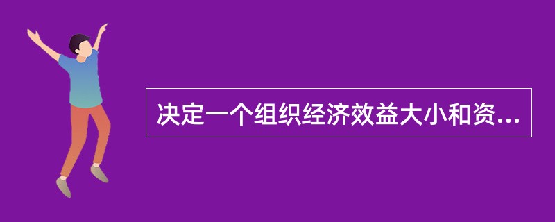 决定一个组织经济效益大小和资源效率高低的首要条件是（），其手段都是管理。