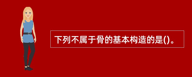 下列不属于骨的基本构造的是()。