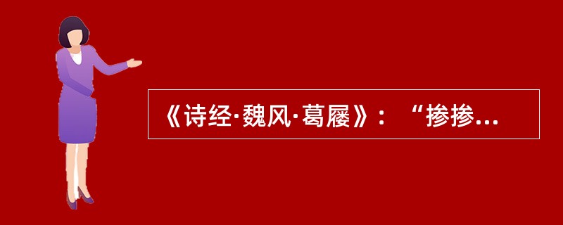 《诗经·魏风·葛屦》：“掺掺素手。”郑玄笺：“掺掺纤纤。”郑笺使用的术语应该是()