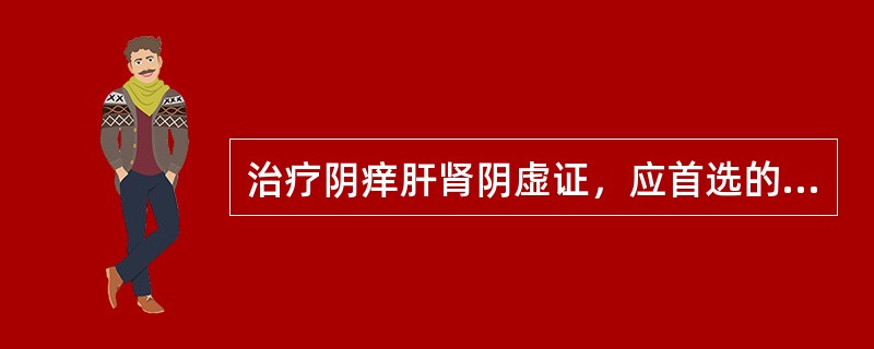 治疗阴痒肝肾阴虚证，应首选的方剂是（）