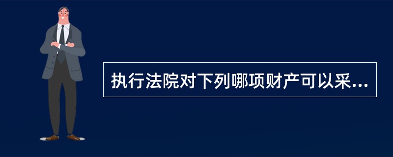 执行法院对下列哪项财产可以采取执行措施？( )