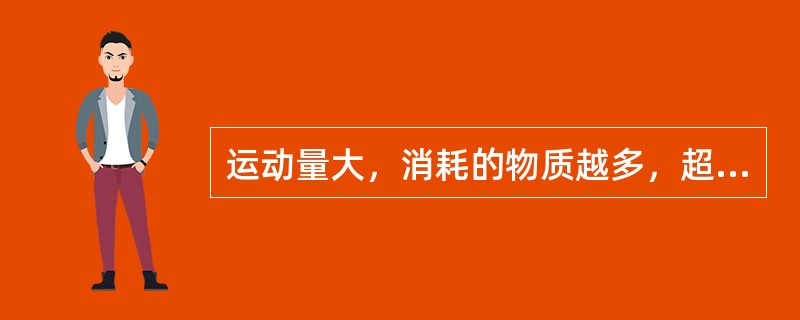 运动量大，消耗的物质越多，超量恢复越（），出现的时间（）。