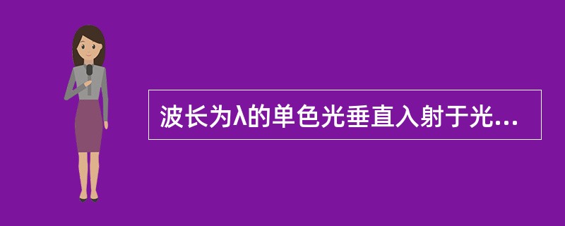 波长为λ的单色光垂直入射于光栅常数为d，缝宽为a，总缝数为N的光栅上，取k=0，1，2，…则决定出现主极大的衍射角θ的公式可写成（）。