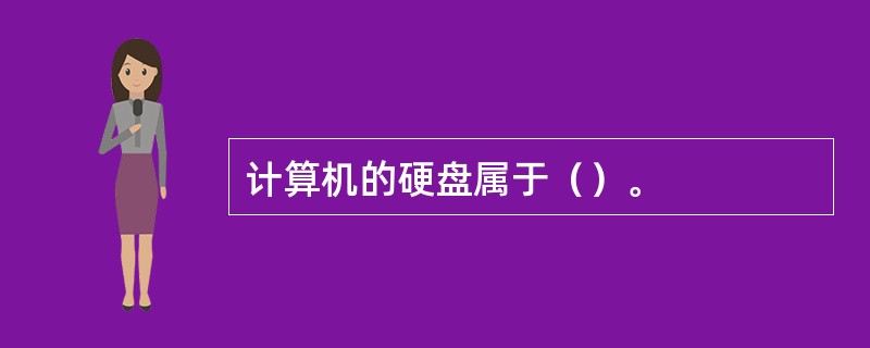 计算机的硬盘属于（）。