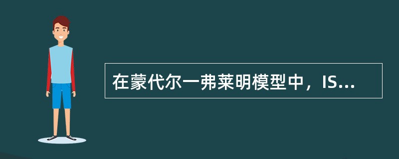 在蒙代尔一弗莱明模型中，IS曲线向右下方倾斜，是因为()。