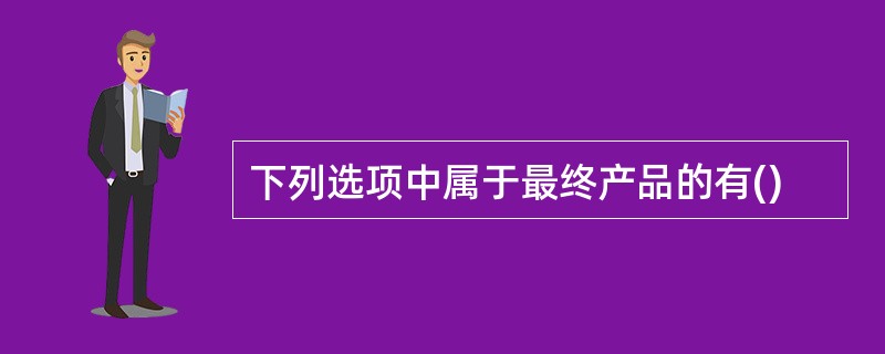 下列选项中属于最终产品的有()