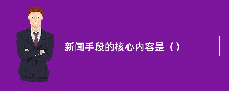 新闻手段的核心内容是（）