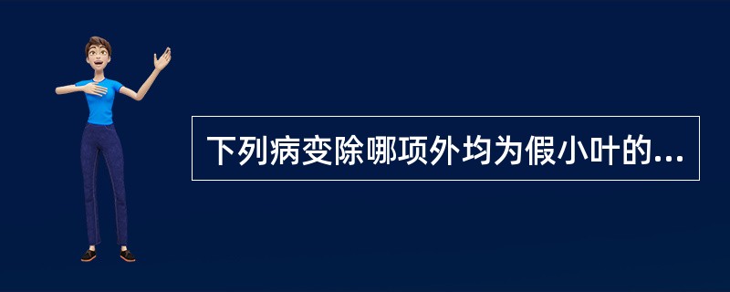 下列病变除哪项外均为假小叶的特点？()