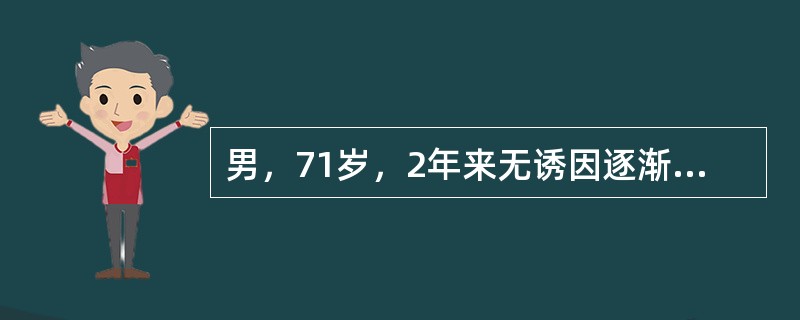 男，71岁，2年来无诱因逐渐出现行动缓慢，行走时上肢无摆动，前倾屈曲体态。双手有震颤，双侧肢体肌张力增高。无智能和感觉障碍，无锥体束损害征。<br />选用上述治疗的目的是()。