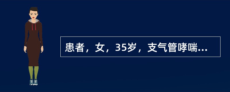 患者，女，35岁，支气管哮喘，需用手压式雾化器雾化吸入，操作中不妥的是()。