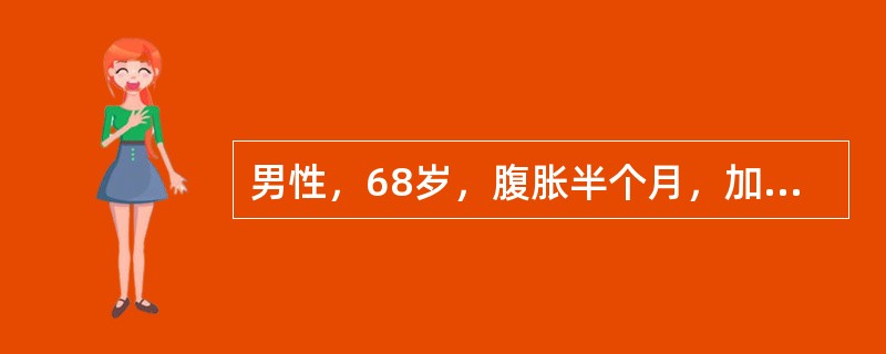 男性，68岁，腹胀半个月，加重伴有呕吐宿食7天，呕吐后腹胀可缓解，上腹可扪及6cm×5cm肿块，尚活动，该患者最可能的诊断是()