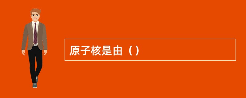 原子核是由（）