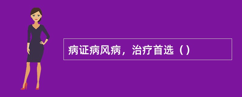 病证病风病，治疗首选（）