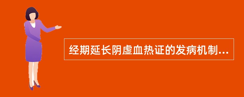 经期延长阴虚血热证的发病机制是（）