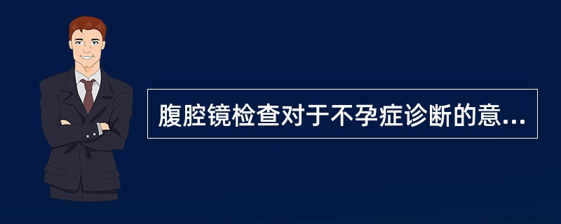 腹腔镜检查对于不孕症诊断的意义，正确的是()